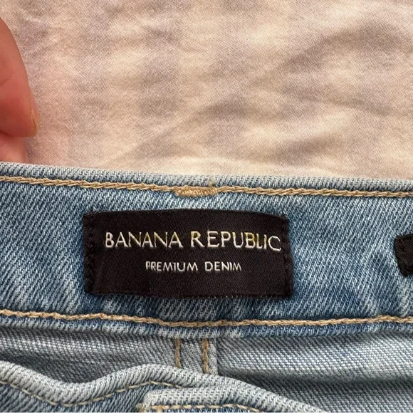 Banana Republic Light Blue Denim Wide Leg Jeans - Picture 3 of 8